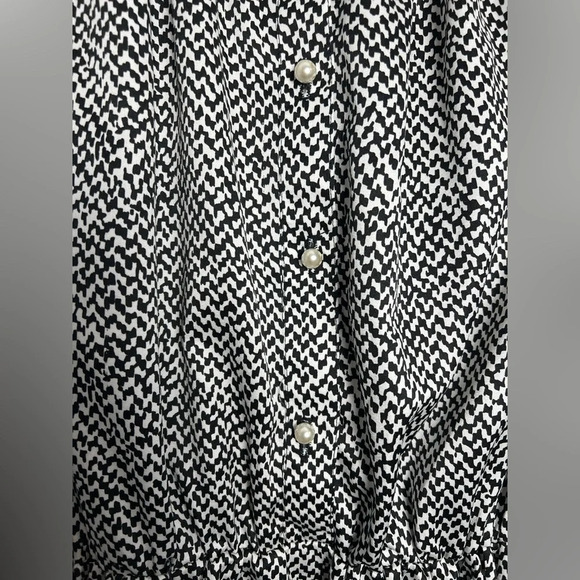 Vintage Henry Lee Black and White Colored Dress Size 14 - Picture 8 of 8